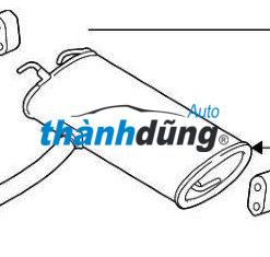 ỐNG XẢ ĐOẠN CUỐI XE HYUNDAI TUCSON 2011 | 287002S101 - Ảnh 3