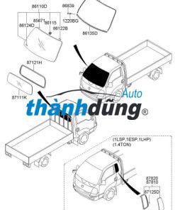 GIOĂNG KÍNH CHẮN GIÓ HYUNDAI ELANTRA 2013 | 861313X000 - Ảnh 4