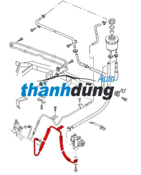 ỐNG DẦU HỒI TRỢ LỰC LÁI LEXUS ES350 3.5 V6 | 4441633211 - Ảnh 4
