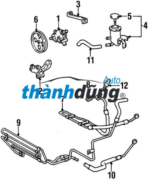 ỐNG DẦU HỒI TRỢ LỰC LÁI LEXUS ES350 3.5 V6 | 4441633211 - Ảnh 3