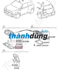 NẮP ĐÈN TRẦN XE TOYOTA VIOS 2010 | 8126552020 - Ảnh 4