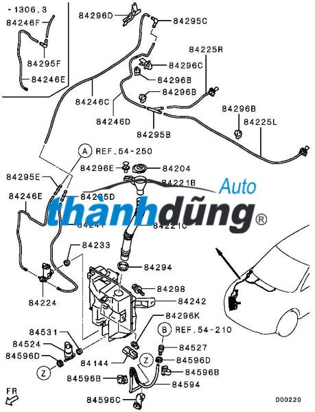 BƠM NƯỚC RỬA KÍNH XE MITSUBISHI XPANDER CROSS 2023 | 8260A409 - Ảnh 4