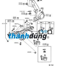 CAO SU CÀNG A DƯỚI NHỎ TOYOTA FORTUNER 2010 | 486540K040 - Ảnh 4