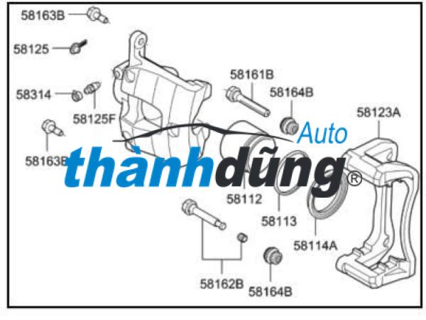 CUPPEN PHANH TRƯỚC DAEWOO LACETTI EX 2009 | 13504034 - Ảnh 3