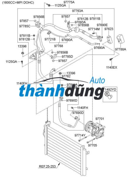 LỐC ĐIỀU HÒA XE HYUNDAI STAREX 2010 | 977014H100 - Ảnh 3