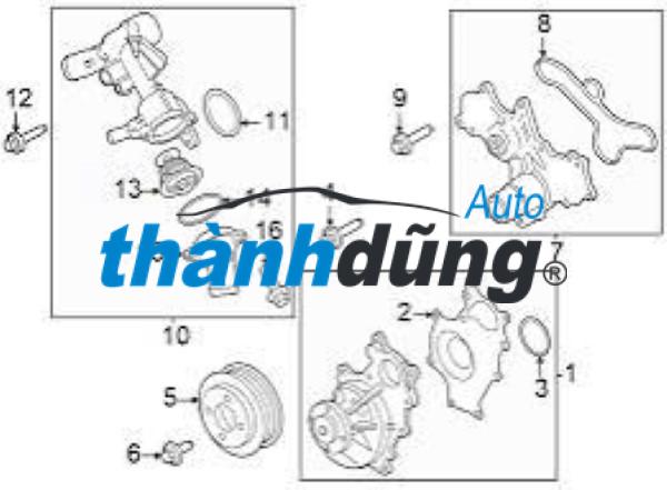 PULY BƠM NƯỚC HONDA CITY 1.5 DOHC | 19224RB0000 - Ảnh 4