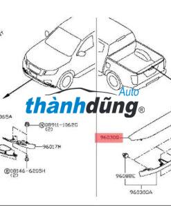 CÁNH GIÓ THÙNG SAU NISSAN NAVARA 2008 | 960324JC1H - Ảnh 4